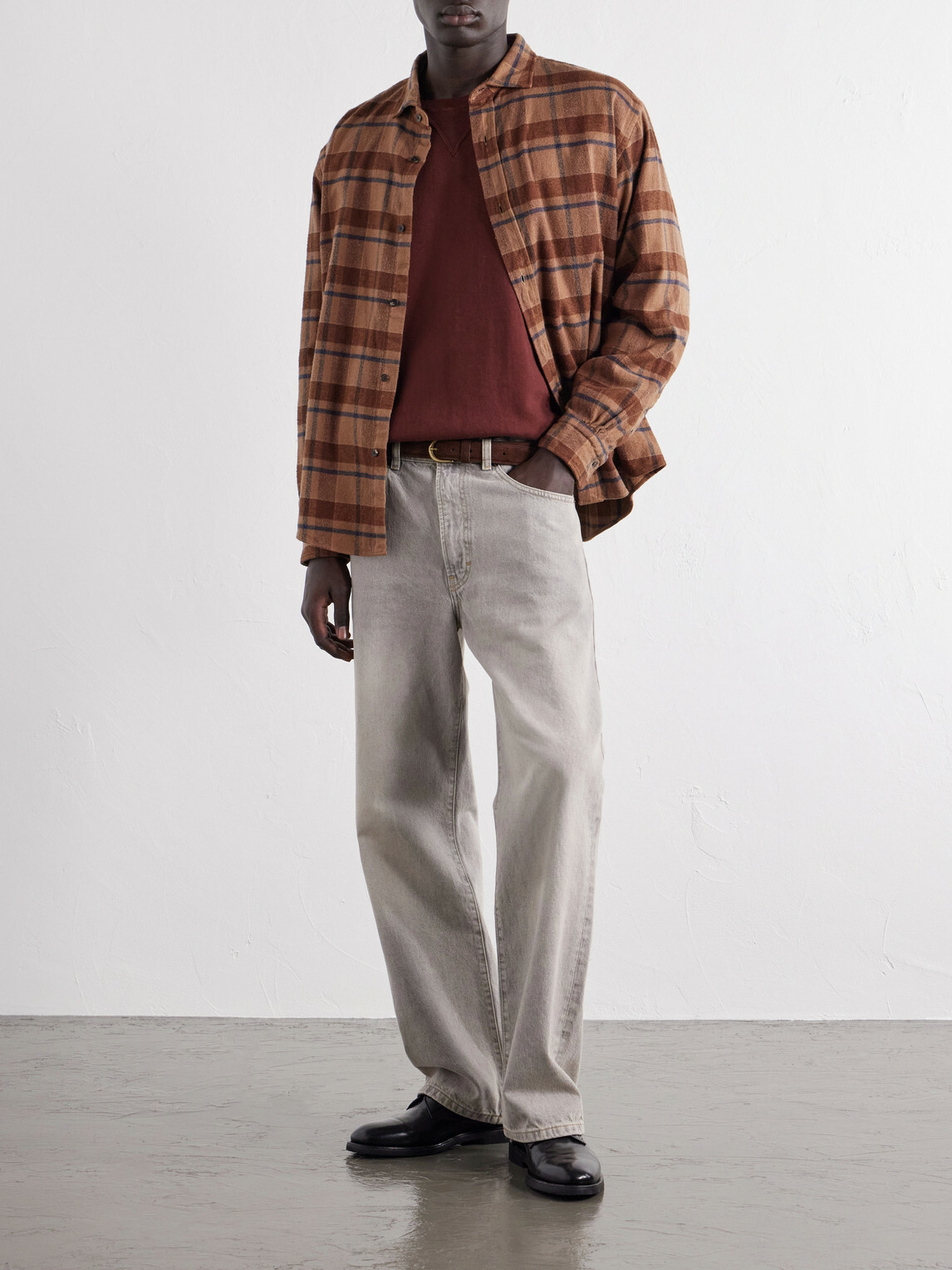 A.PRESSE - Vintage Cotton-Fleece Sweatshirt - Burgundy