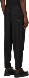 Études Black Wool Jalousie Trousers