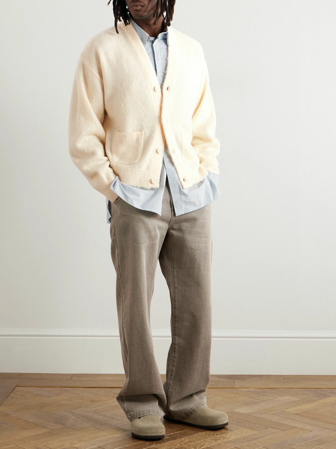 Remi Relief - Brushed-Knit Cardigan - Neutrals Remi Relief