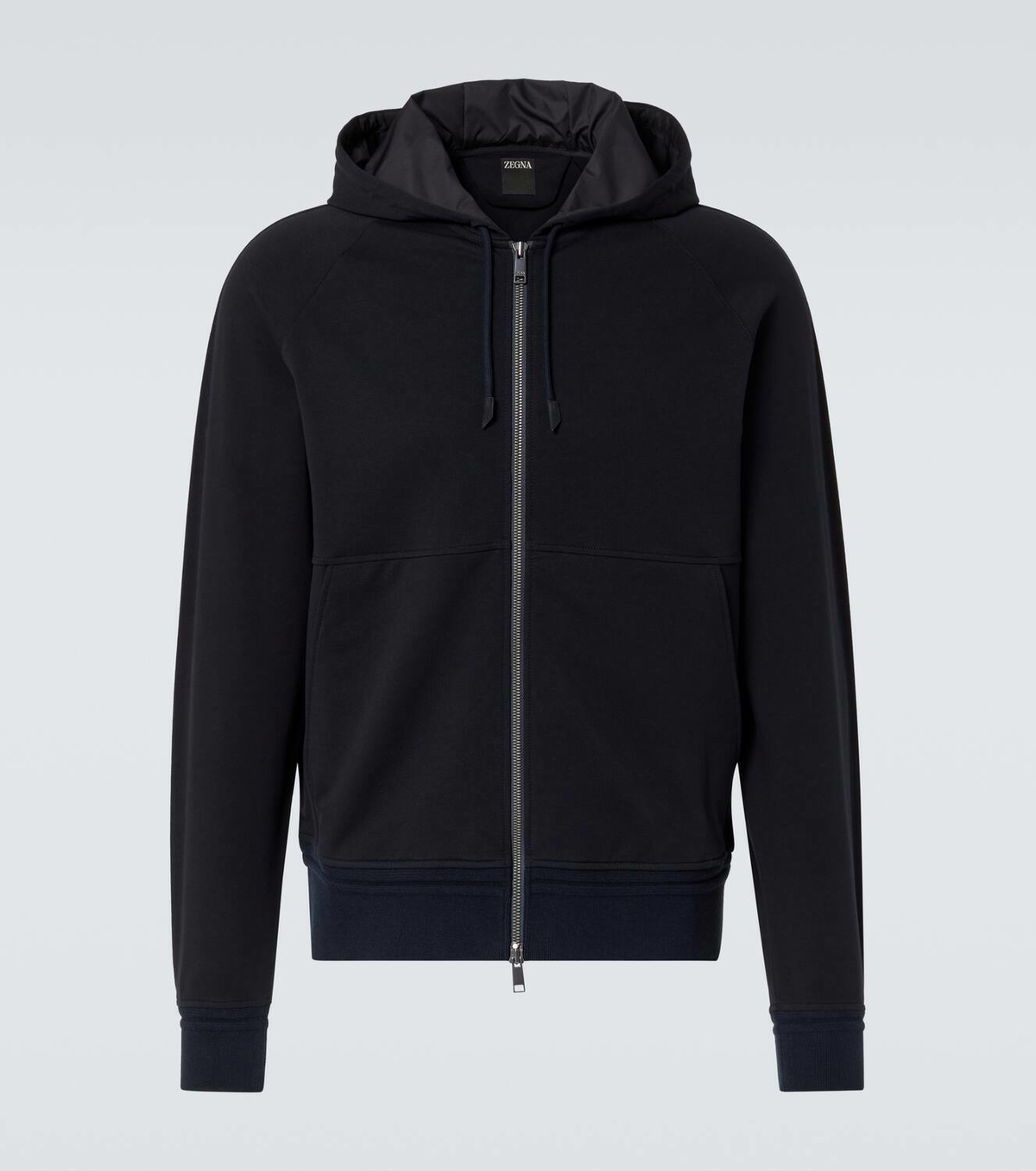 Zegna Zip-up cotton-blend hoodie Zegna Zegna Zip-up cotton-blend hoodie Zegna