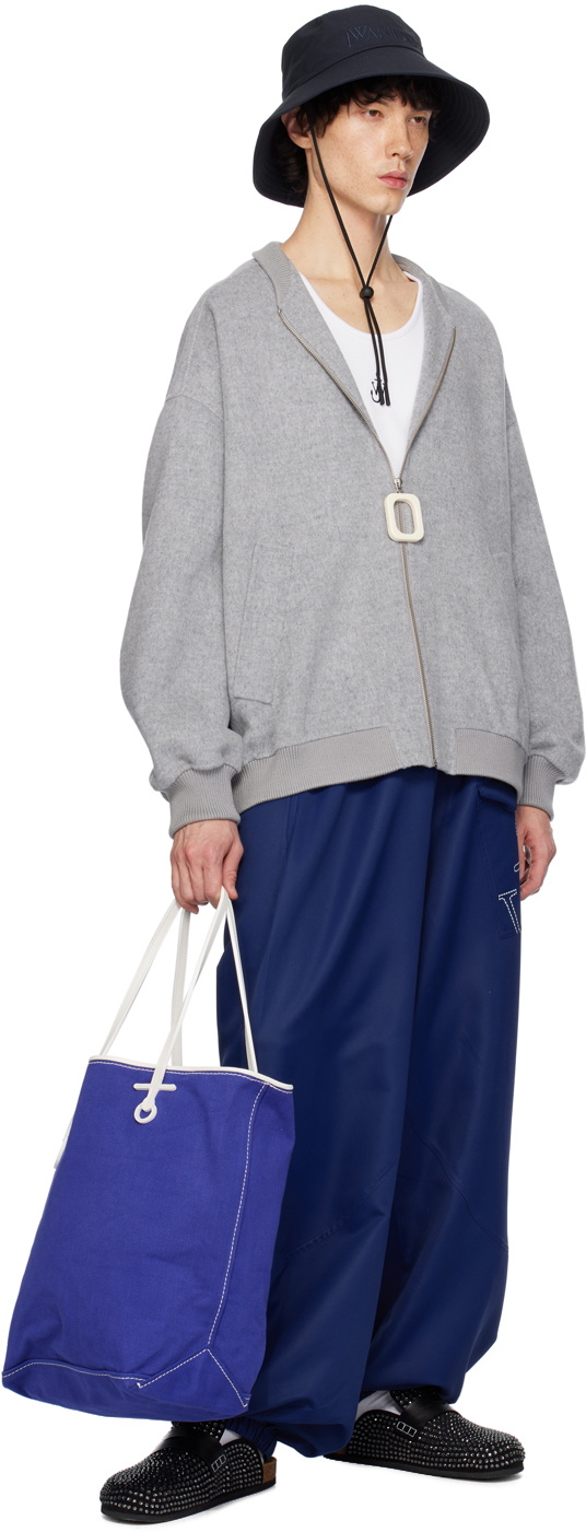 JW Anderson Blue Twisted Sweatpants