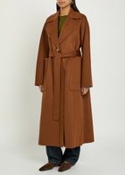 Joseph Spencer Belted Wool and Cashmere-blend Trench Coat Rust