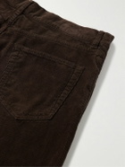 The Row - Burt Straight-Leg Cotton-Corduroy Trousers - Brown