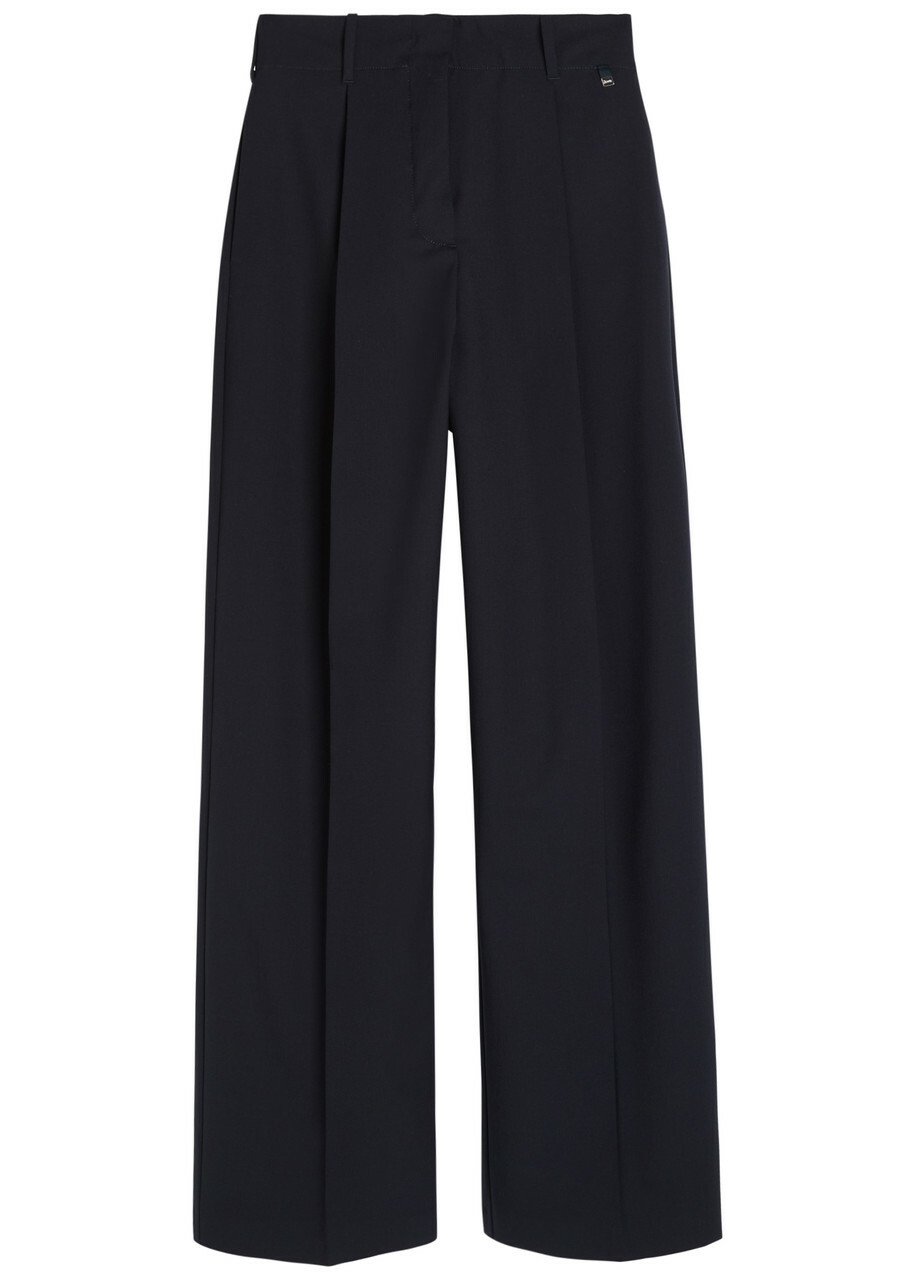 Herno Straight-leg Stretch-woven Trousers Blue