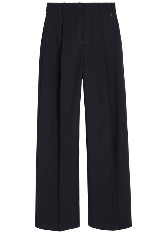 Photo: Herno Straight-leg Stretch-woven Trousers Blue