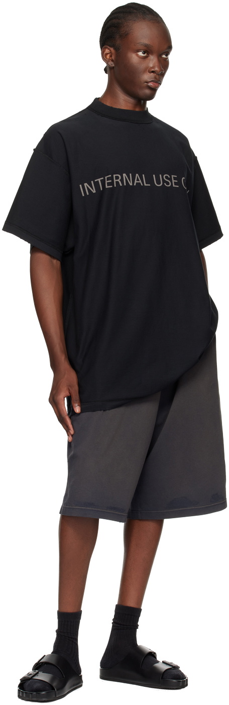 Balenciaga Black 'Internal Use Only' T-Shirt Balenciaga