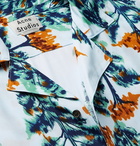 Acne Studios - Simon Camp-Collar Printed Voile Shirt - Men - Sky blue