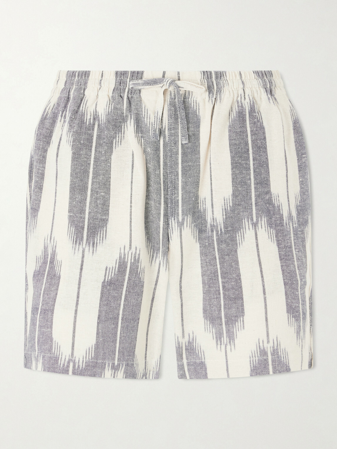 Kardo - Olbia Straight-Leg Cotton Drawstring Shorts - Gray