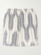 Kardo - Olbia Straight-Leg Cotton Drawstring Shorts - Gray