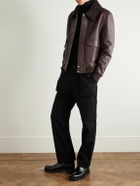 Mr P. - Edward Straight-Leg Cotton-Twill Cargo Trousers - Black
