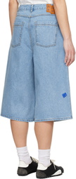 ADER error Blue Sig; TRS Tag 01 Denim Shorts