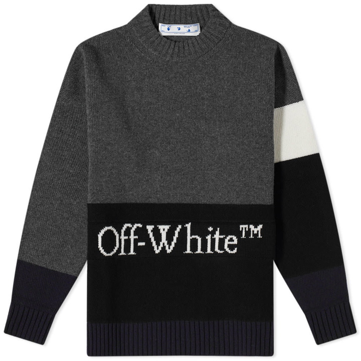Photo: Off-White Colour Block Logo Knit