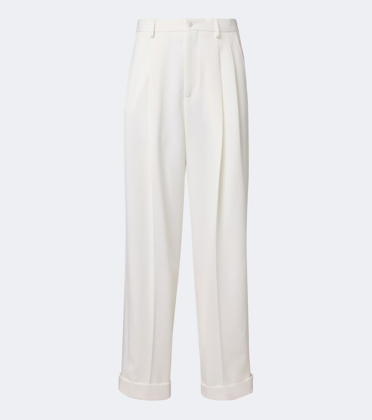Dolce&Gabbana Pleated wool and silk-blend tuxedo pants