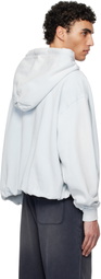R13 Blue Balloon Popover Hoodie