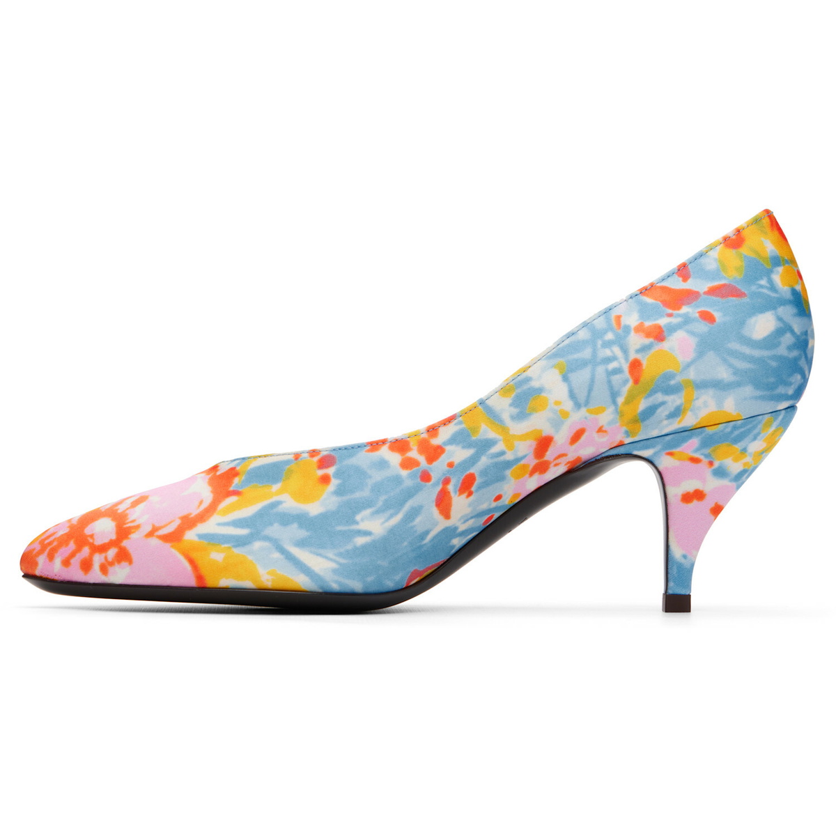 Versace Multicolor Tina Printed Duchesse 65 Heels