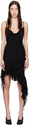 MISBHV Black Ruffle Strap Minidress