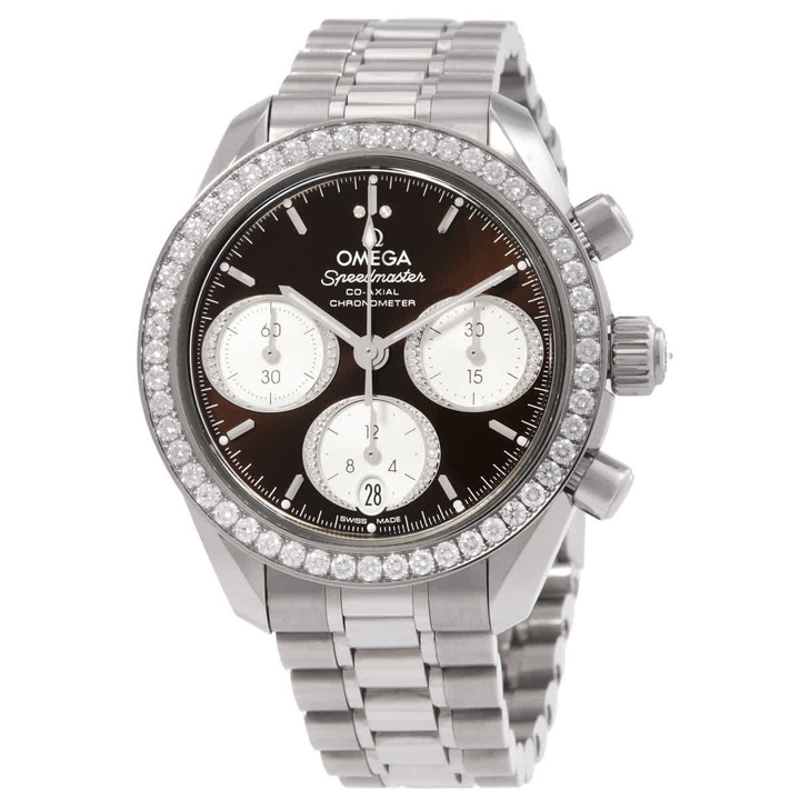 Photo: Omega Speedmaster Chronograph Automatic Brown Dial Watch 324.15.38.50.63.001