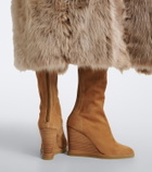 Aquazzura Saint Honoré suede knee-high boots