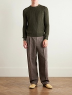 De Petrillo - Ribbed Virgin Wool Sweater - Green