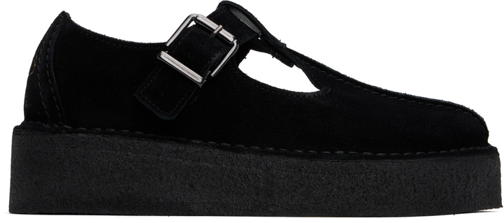Photo: Clarks Originals Black Trek Wedge T-Bar Loafers