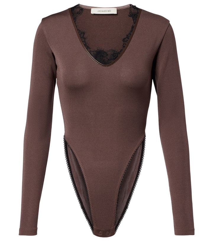 Photo: Jacques Wei Lace-trimmed bodysuit