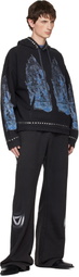 Who Decides War Black Flame Glass Hoodie