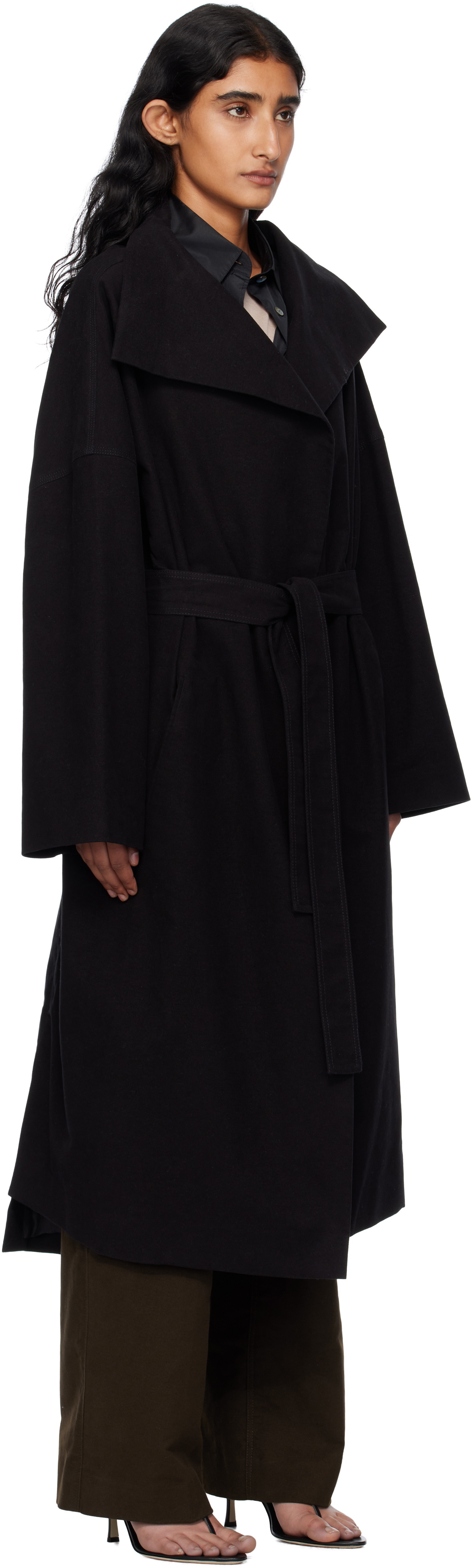 GIA STUDIOS Black Grace Long Coat