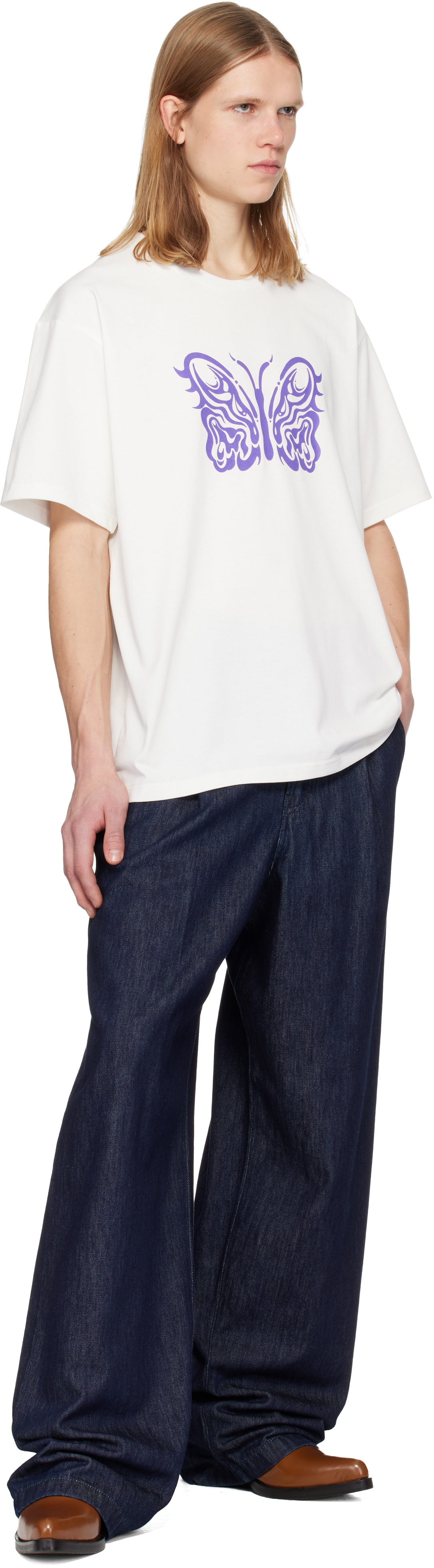 NEEDLES Off-White Kae Tanaka Edition S/S Crew Neck T-shirt Needles