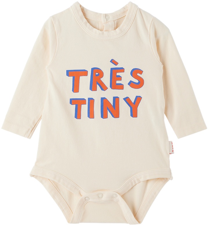 Photo: TINYCOTTONS Baby Off-White 'Très Tiny' Bodysuit