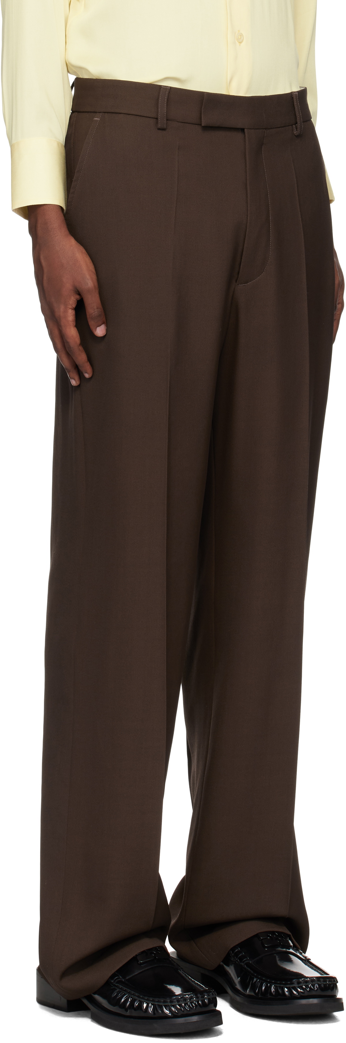 Second/Layer Brown Relaxed Primo Trousers Second/Layer