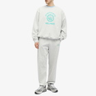 Sporty & Rich Men's Rizzolo Tennis Sweat Pants in Heather Grey/Caribbean