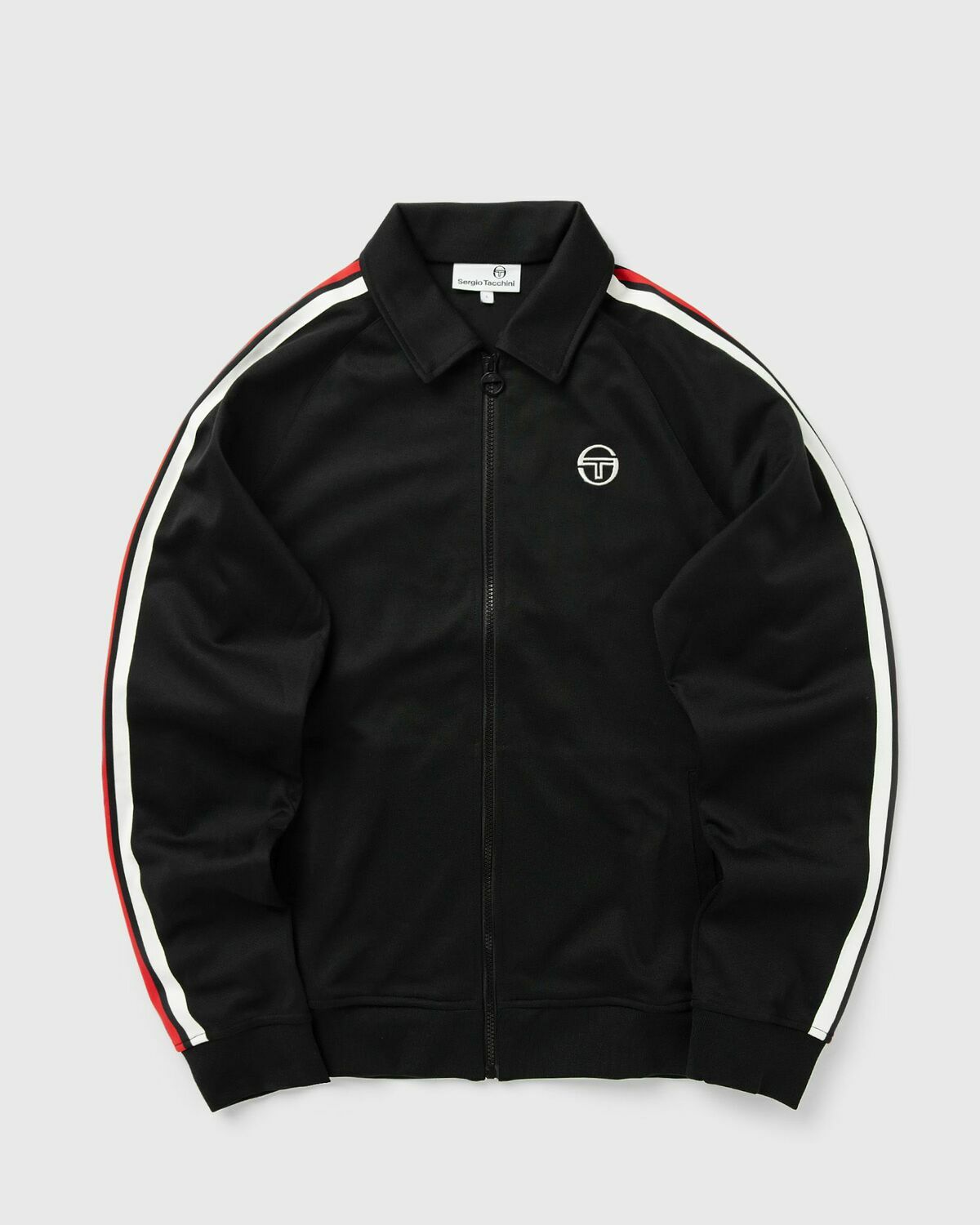 Sergio Tacchini RENSHAW TAPE TRACK TOP Black Mens Track Jacket