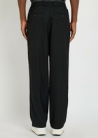 Mki Miyuki Zoku Logo Embroidered Straight-leg Woven Trousers Black