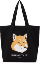 Maison Kitsuné Black Fox Head Tote