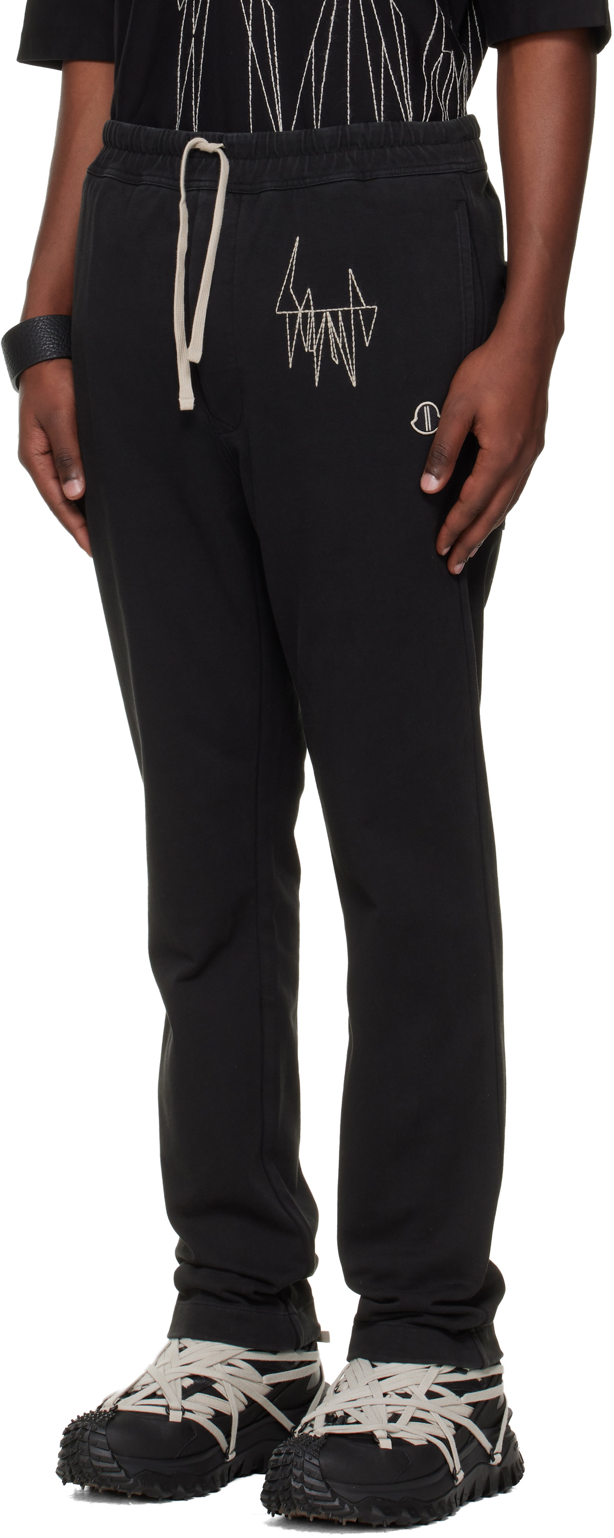 Rick Owens Moncler + Rick Owens Black Jogger Sweatpants