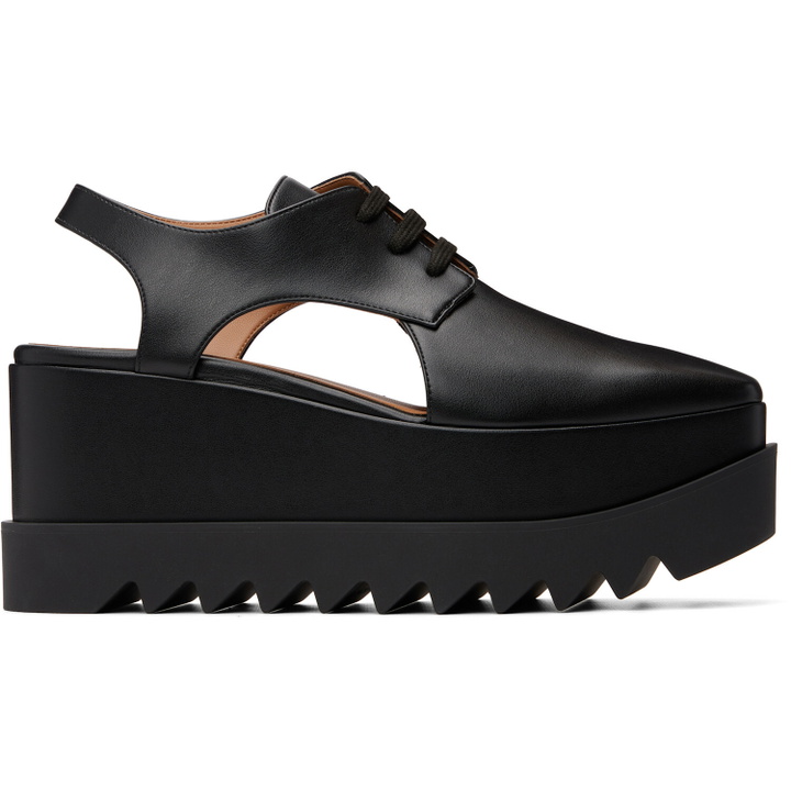 Photo: Stella McCartney Black Elyse Slingback Derbys