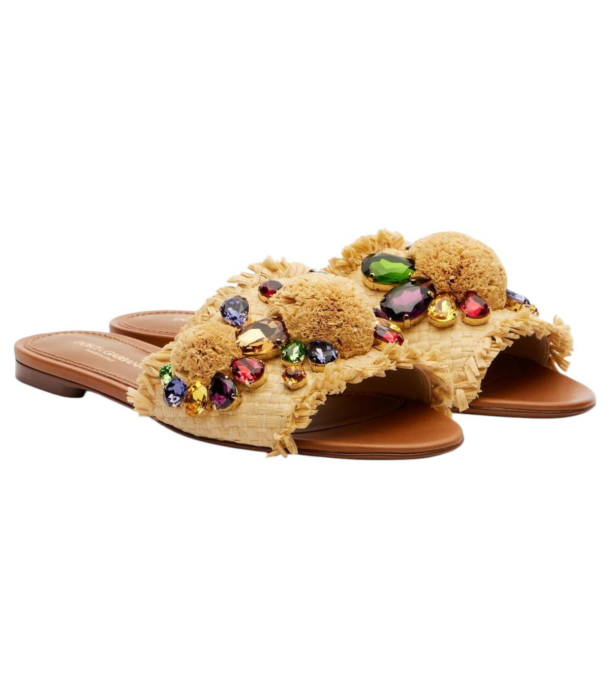 DOLCE & GABBANA 10mm Rubber Flat Sandals Dolce & Gabbana