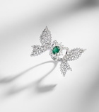 Yeprem Reign Supreme 18kt white gold ring with emerald and diamonds
