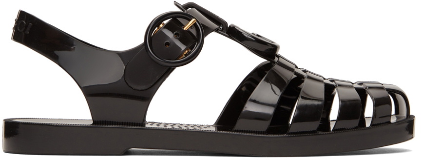 Gucci Black Double G Sandals Gucci