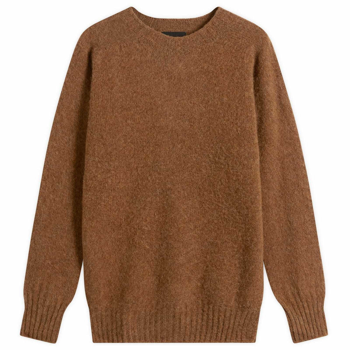 Howlin by Morrison Men's Howlin' Birth Of The Cool Crew Neck Jumper in Nuts