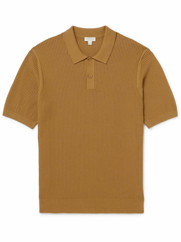 Photo: Sunspel - Supima Cotton Polo Shirt - Brown