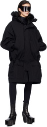 032c Black 'OSL2BER' Dropped Waist Jacket