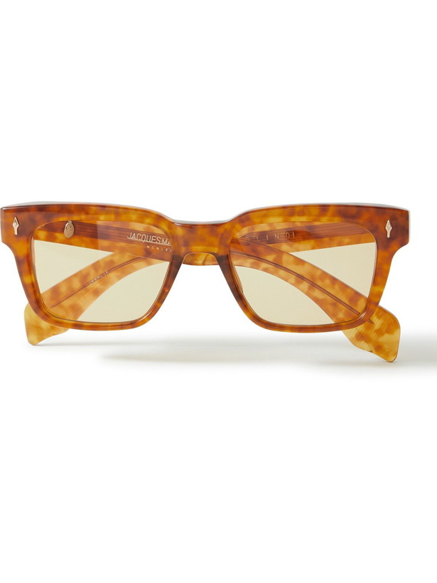 Photo: Jacques Marie Mage - Molino Square-Frame Tortoiseshell Acetate Sunglasses