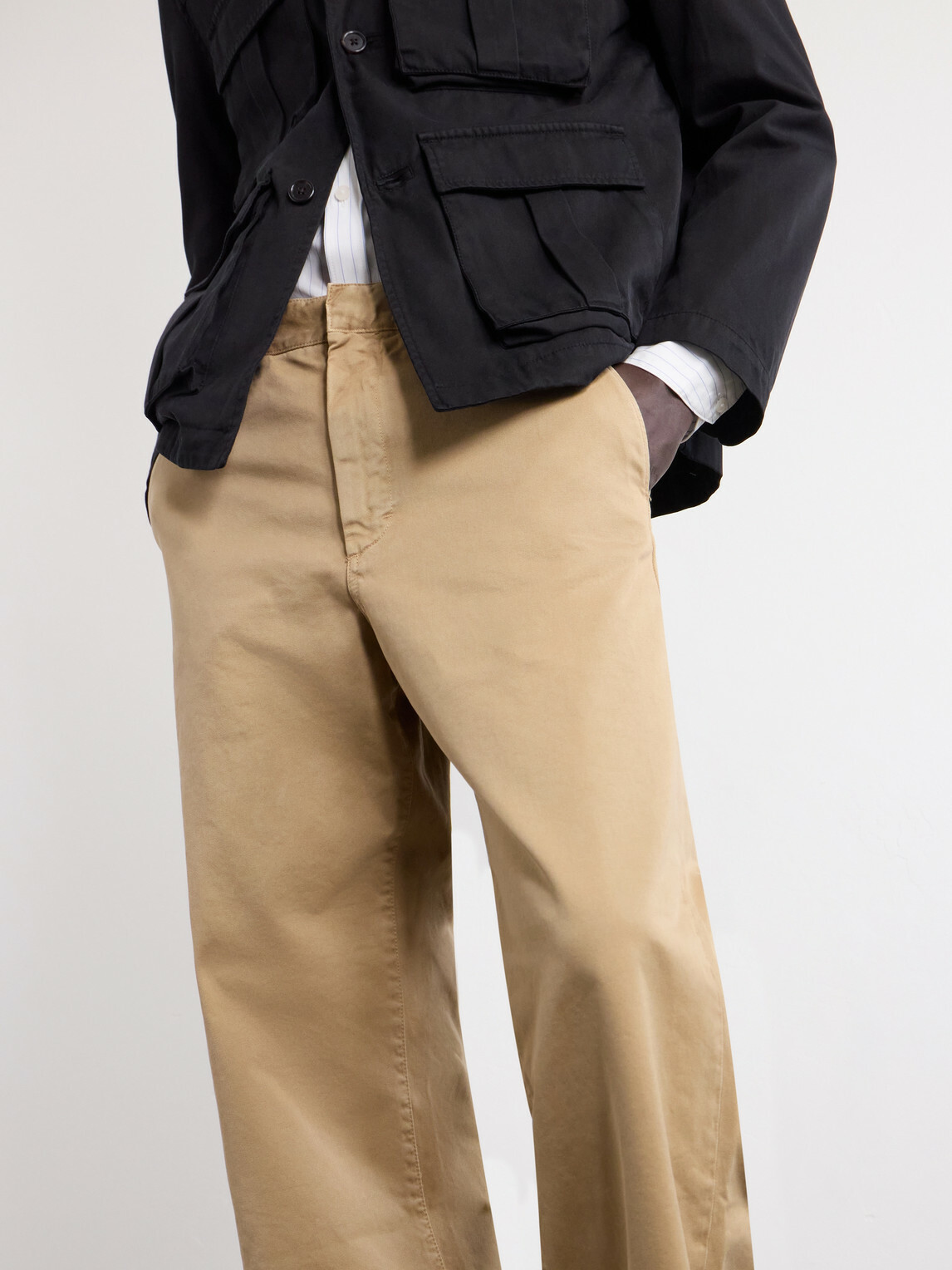 Jeanerica - Genua Chino Straight-Leg Cotton Trousers - Neutrals