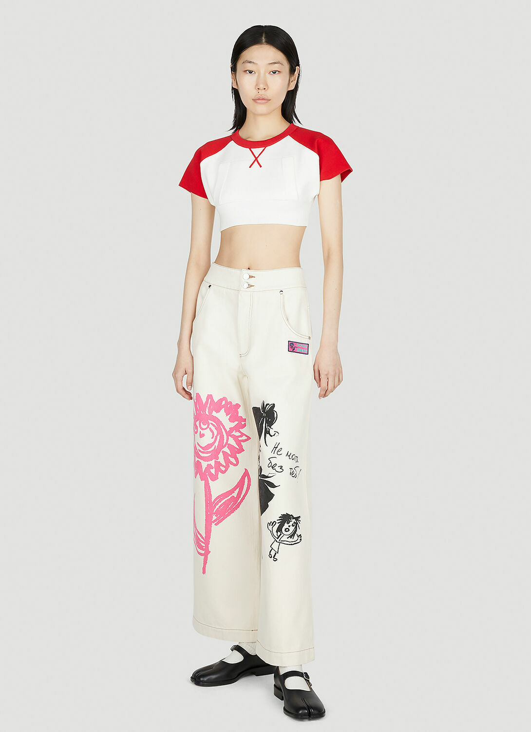Meryll Rogge Cropped Baseball Top