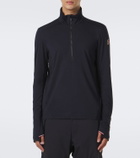 Moncler Grenoble Wool-blend half-zip ski sweater