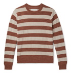 Outerknown - Water-Less Striped Organic Cotton Sweater - Red