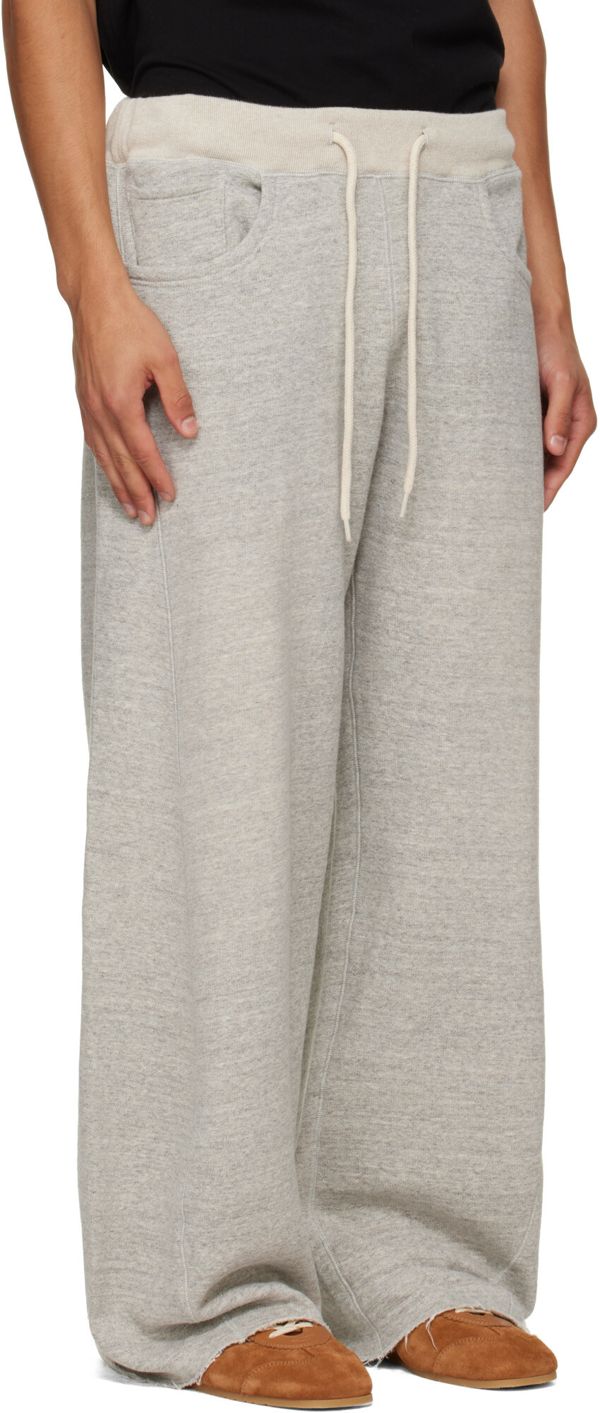 R13 Gray Relaxed Darted Sweatpants