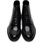 Saint Laurent Black Army Lace-Up Boots