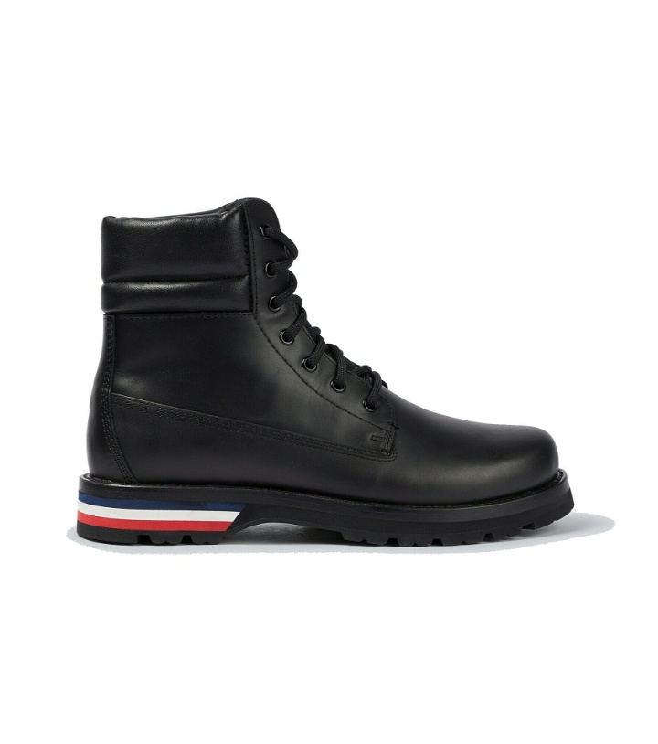 Photo: Moncler - Vancouver tricolored-sole leather boots